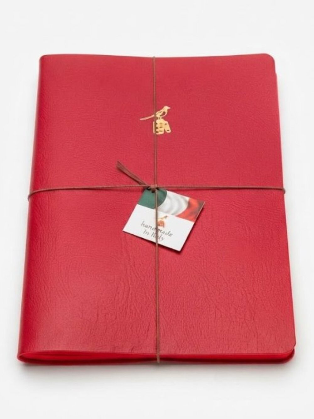 NWT! Set 3 BIEFFE Italy Lined Handmade Notebooks RED Journal RED EDGES 5…